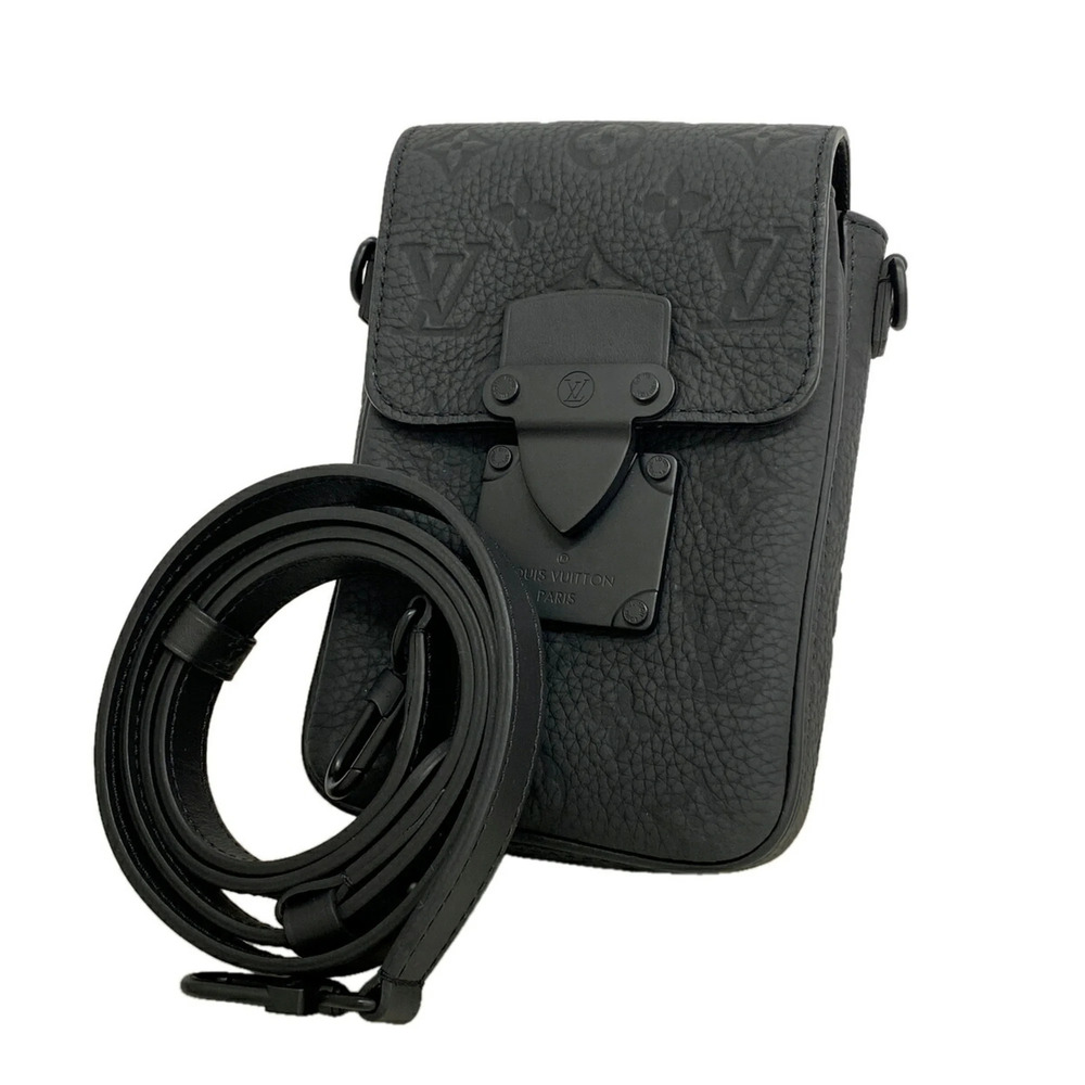 Louis Vuitton Monogram Taurillon S-Lock Vertical Wearable Wallet Shoulder Bag...